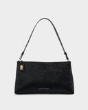 Orin Twist Lock Small Shoulder Bag, Black