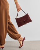 Lori Suedette Crossbody Bag, Cherry