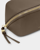 Fold-Out Mirror Makeup Bag, Mink