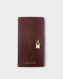 Charlbury Patent Crackle Travel Wallet, Cherry