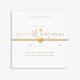 A Little ‘Happy 18th Birthday” Bracelet (Gold Plated)