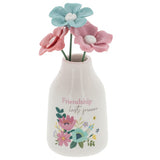 Bright Blooms Vase/Flowers Friendship