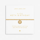A Little ' 40th Birthday ' Bracelet