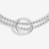 Twist Loop Bracelet Bar in Silver Plating
