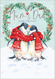 Merry Christmas Mum & Dad - Penguins