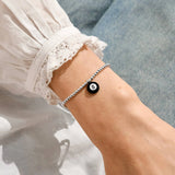 A Little Vibes 'Lucky Girl' Bracelet In Silver Plating