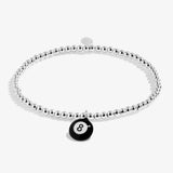 A Little Vibes 'Lucky Girl' Bracelet In Silver Plating