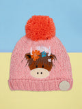 Bonnie Highland Cow Winter Hat, 0-12 months