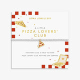 A Little Vibes 'Pizza Lovers' Club' Bracelet In Silver And Gold Plating