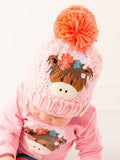 Bonnie Highland Cow Winter Hat, 0-12 months