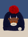 Hamish Highland Cow Winter Hat, 1-2 years