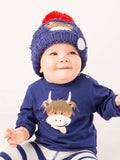 Hamish Highland Cow Winter Hat, 1-2 years