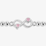 Kids' Confetti A Little 'Forever Friendship' Bracelet In Silver Plating