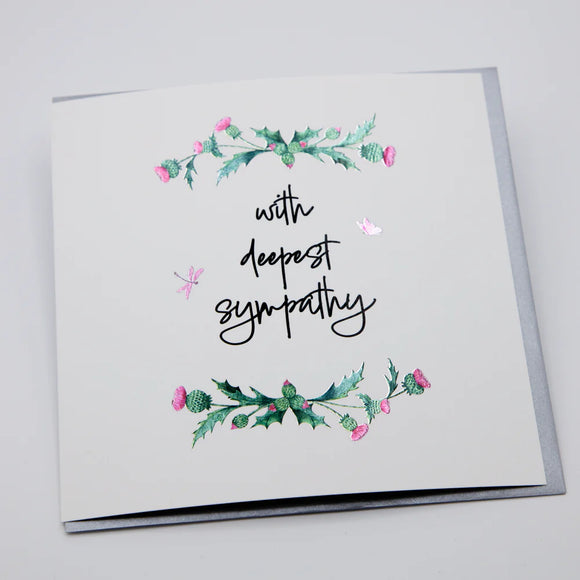 With Deepest Sympathy - Thistles