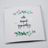 With Deepest Sympathy - Thistles