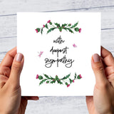 With Deepest Sympathy - Thistles