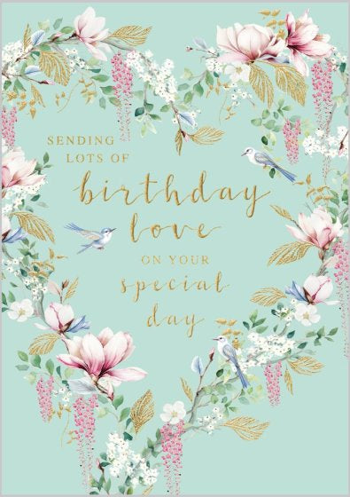 Wisteria and Magnolia Blossom