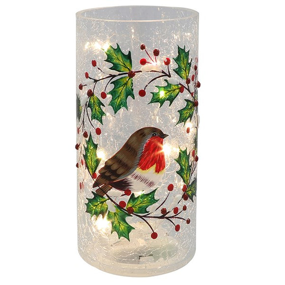 Xmas Crackle Robin LED Tube