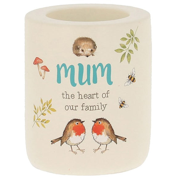 Woodland Robin Tealight Mum