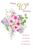 Age 90, Bouquet Of Flowers