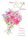 Age 80, Bouquet Of Flowers