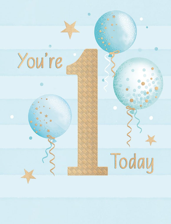 You’re 1 Today, Blue Balloons
