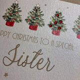 Sister - Lots of Trees - Christmas Card