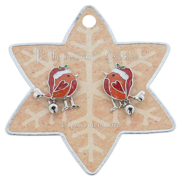 Xmas Moving Earrings Robin