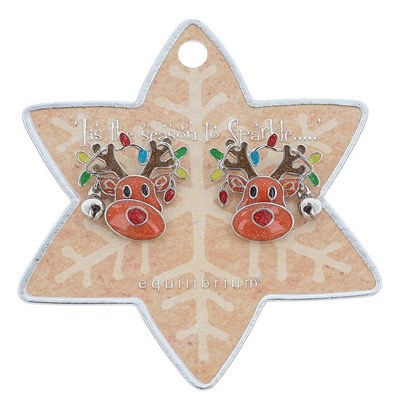 Xmas Moving Earrings Reindeer
