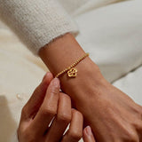 A Little 'Family Is A Gift That Lasts Forever' Bracelet In Gold Plating