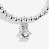 Kids' A Little 'Happy Penguin' Bracelet In Silver Plating