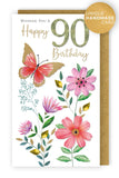 90 - Flowers and butterfly