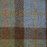 Harris Tweed Hip Flask 6oz - Green/Brown Tweed, Boxed