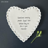 Porcelain Heart Scallop Coaster - Sometimes Amazing People