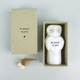 So Proud Of You - Porcelain Standing Owl