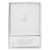 Confirmation Silver Plated Pave Necklace
