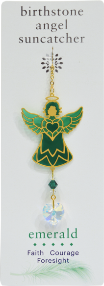 Birthstone Celestial Angel, Emerald