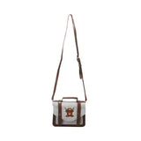 Heather, Grey Highland Cow Satchel Bag