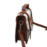 Heather, Grey Highland Cow Satchel Bag