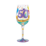 Happy 50th Wine Glass
