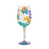 Happy 50th Wine Glass