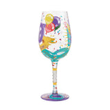 Happy 50th Wine Glass