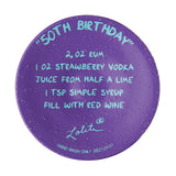 Happy 50th Wine Glass