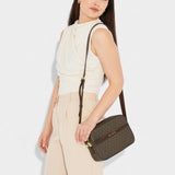 Signature Crossbody Bag, Chocolate