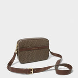 Signature Crossbody Bag, Chocolate