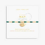 May A Little Birthstone Gold Bracelet