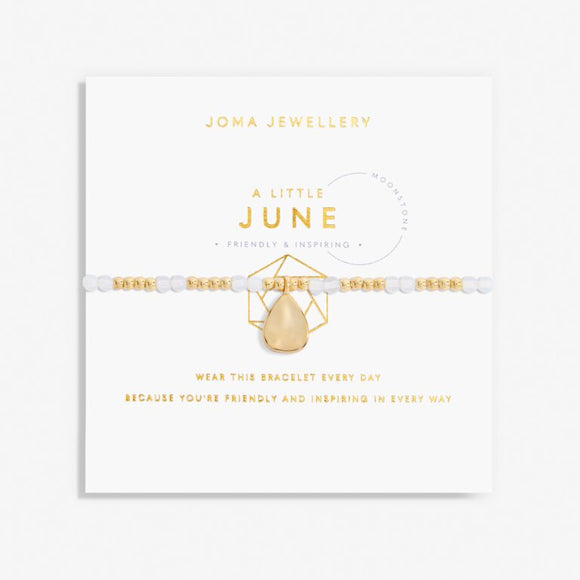 June A Little Birthstone Gold Bracelet
