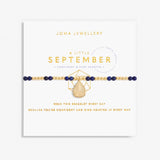 September A Little Birthstone Gold Bracelet
