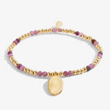 October A Little Birthstone Gold Bracelet