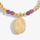 October A Little Birthstone Gold Bracelet